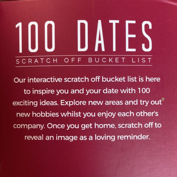 NEW! 100 Dates Scratch off Bucket List poster - Picture 6 of 6